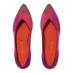Rothy's The Point - Metallic Pomegranate Sz 9.5 NIB